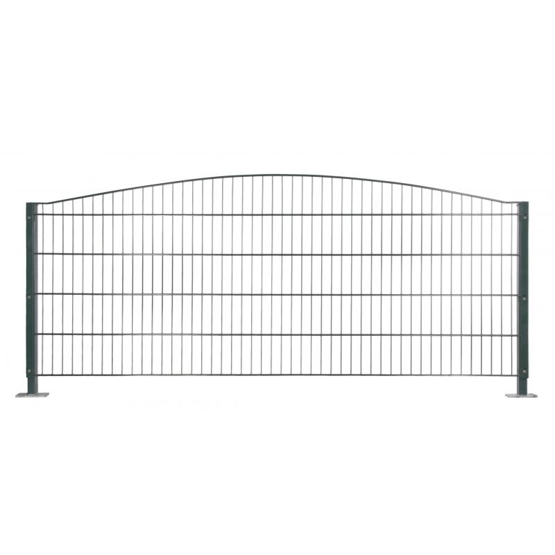 Dekormattenzaun,Typ Oberbogen, Gr. 2464 x1009 mm (Breite x Höhe), feuerverzinkt