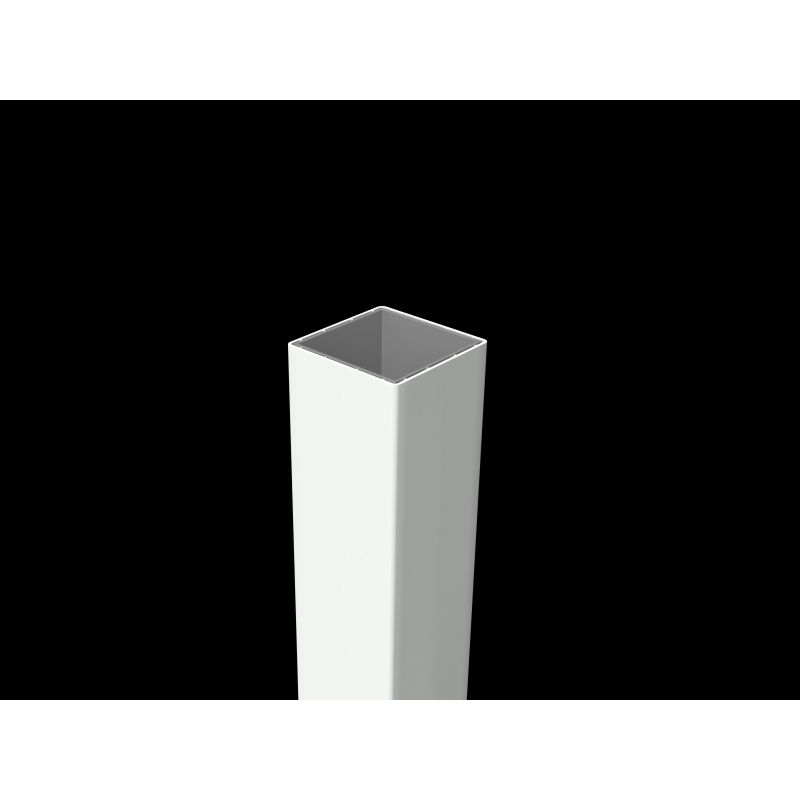 Kunststoff Pfosten, Profil 12 x 12 cm, Länge 2600mm, Ausführung weiß